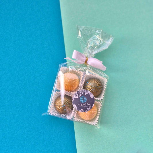 4er Pralinenblister Maracuja und Marshmallow-Lemon